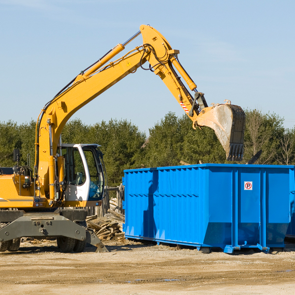 what size residential dumpster rentals are available in Lotus